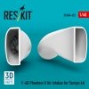 RESKIT RSU48-0623 F-4B Phantom II Air intakes for Tamiya kit (3D Printed) (1/48)